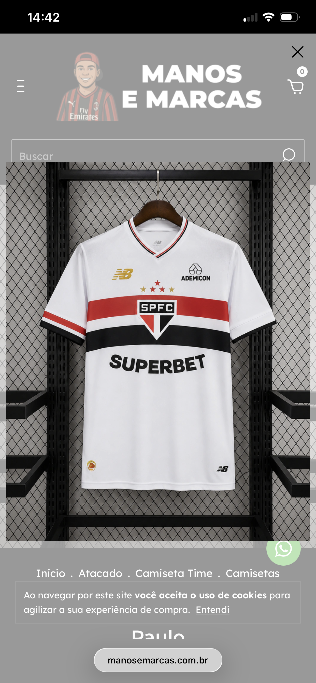 São Paulo Home Branca 26/27